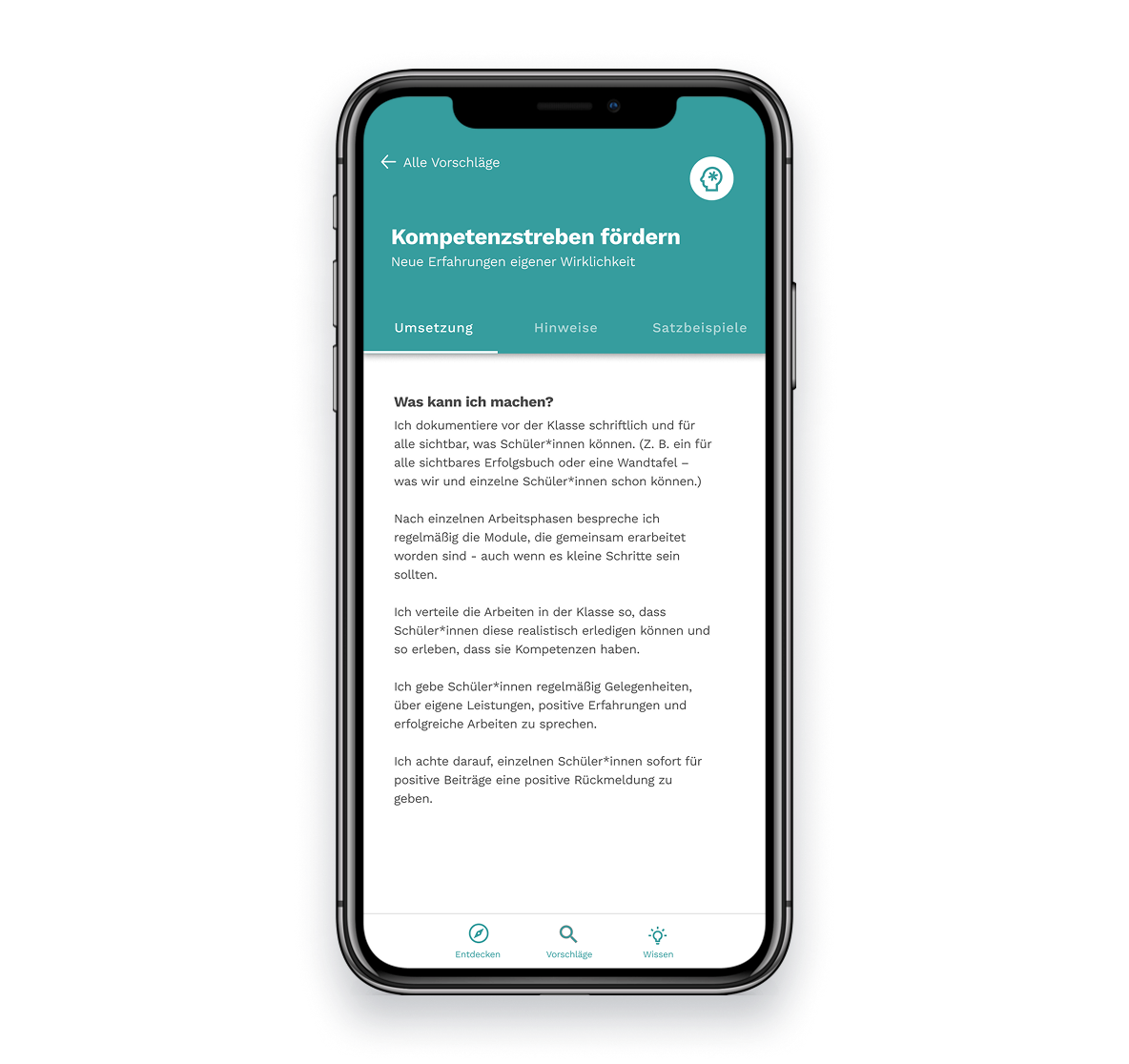 motive App auf verschiedenen Geräten